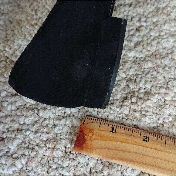 Stuart Weitzman sparkling Fleur De Lis Black Loafers size 8.5 Narrow - Picture 12 of 12